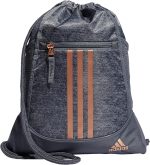 adidas Alliance II Sackpack, Black/Gold Metallic, One Size